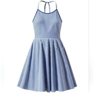 Michael Kors Collection Stripe Poplin Halter Dress 2